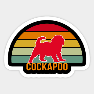 Cockapoo Vintage Silhouette Sticker